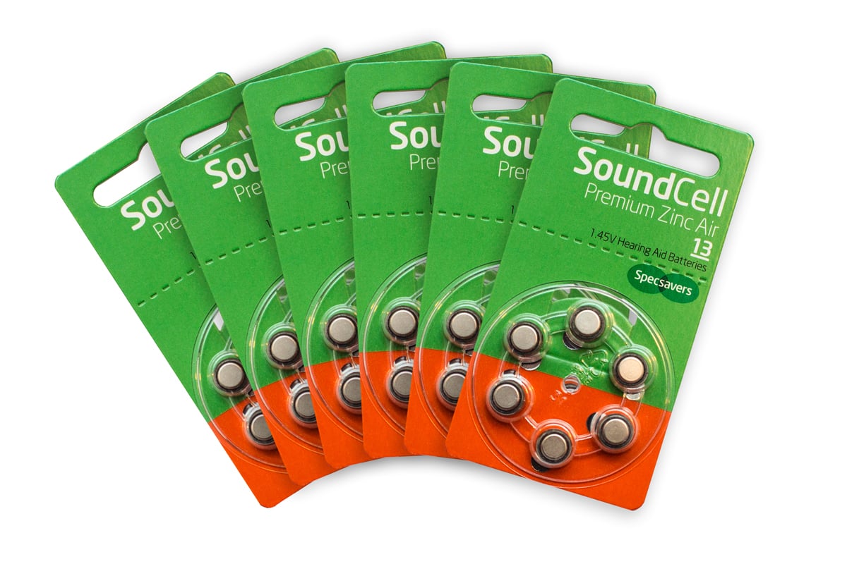 Specsavers Hearing Aid Batteries Size 13 Pack Of 60 Specsavers UK   Size 13 Specsavers Hearing Aid Batteries 60pkt 